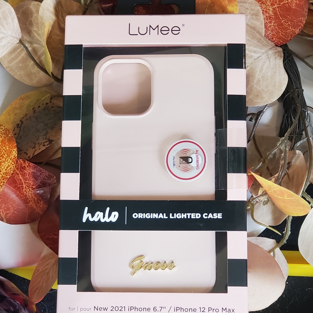 LuMee Halo original lighted case. Pink. iPhone 6.7"/iPhone 12 Pro max. NIB